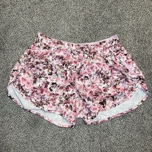 Super cute floral Lululemon tracker shorts